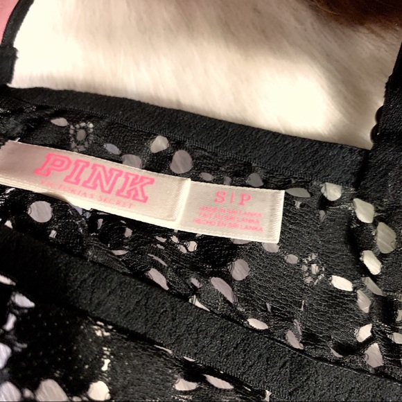 VS PINK Black Lace Bralette LIKE NEW! - Picture 5 of 5